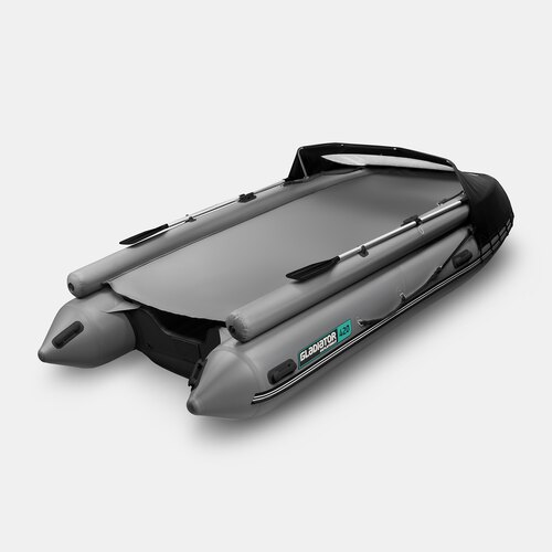 Надувная лодка GLADIATOR E420X темносерый