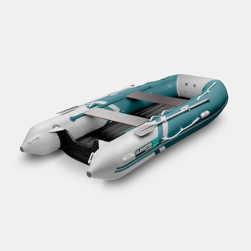 Надувная лодка GLADIATOR E420S морской зеленый-белый