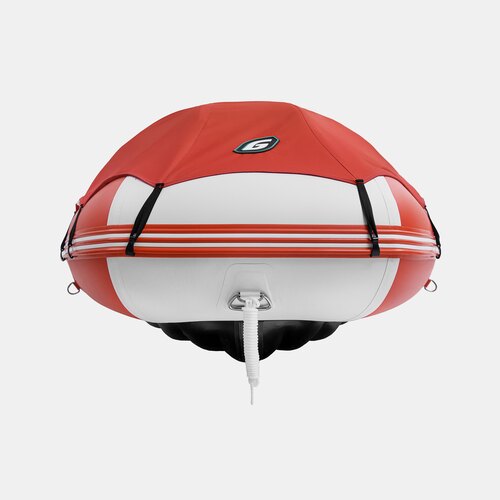 Надувная лодка GLADIATOR E350PRO красно-белый