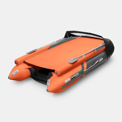 Надувная лодка GLADIATOR E420X оранжево-темносерый