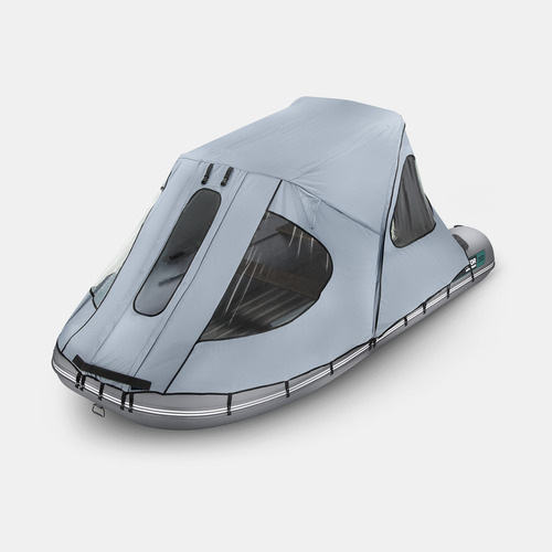 Тент ходовой с каркасом для лодок Gladiator E450PRO серый серии AIR PRO (E)