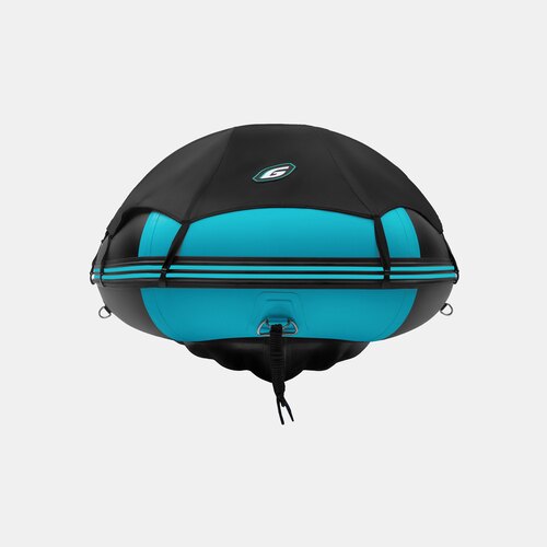 Надувная лодка GLADIATOR E350PRO черно-бирюзовый