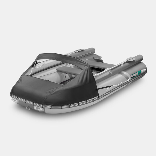 Надувная лодка GLADIATOR E450X темносерый